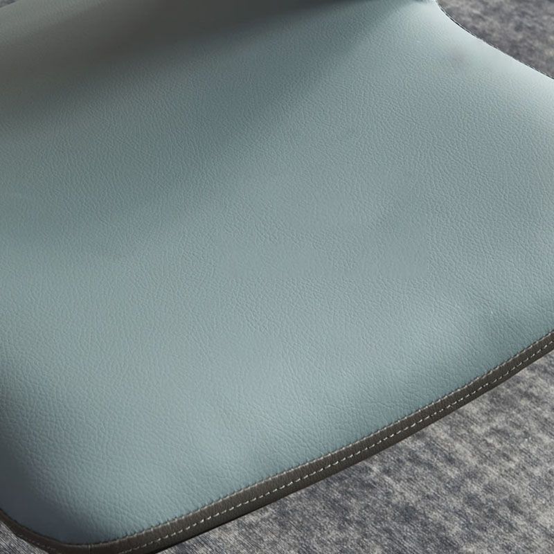 Industrial Faux Leather Side Chair Arm Open Back Side Chairs