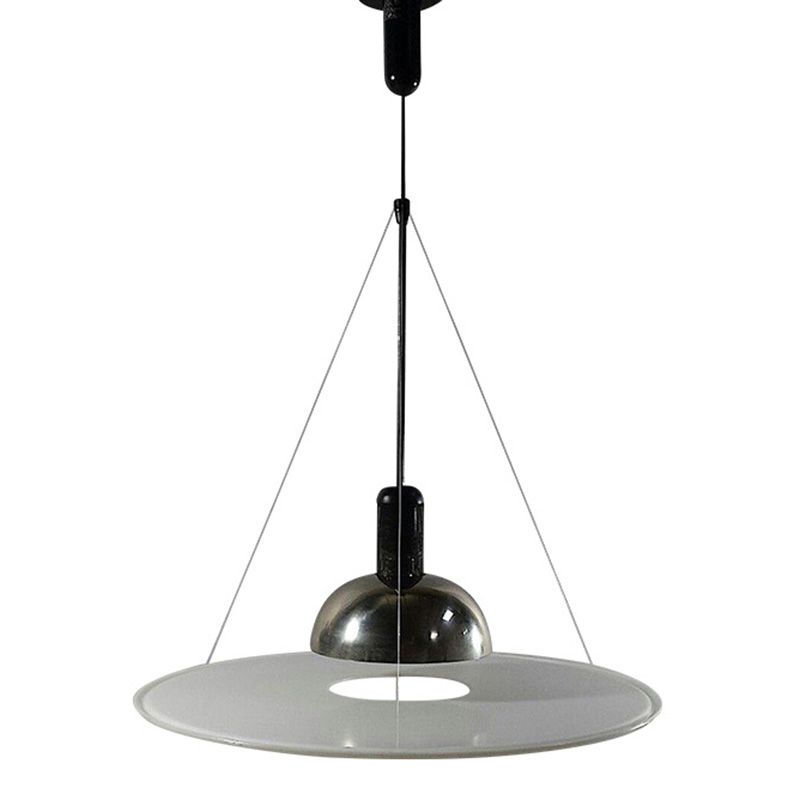 Círculo de metal colgante colgante de colgante de estilo plateado de estilo plateado para comedor para comedor