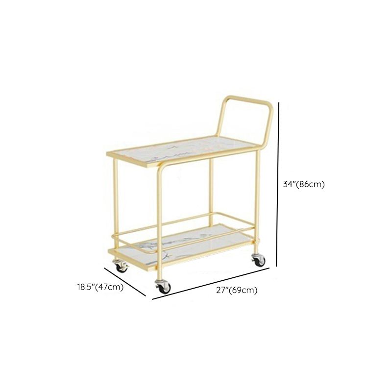 Rectangular Modern Prep Table Stone Rolling Dining Room Prep Table