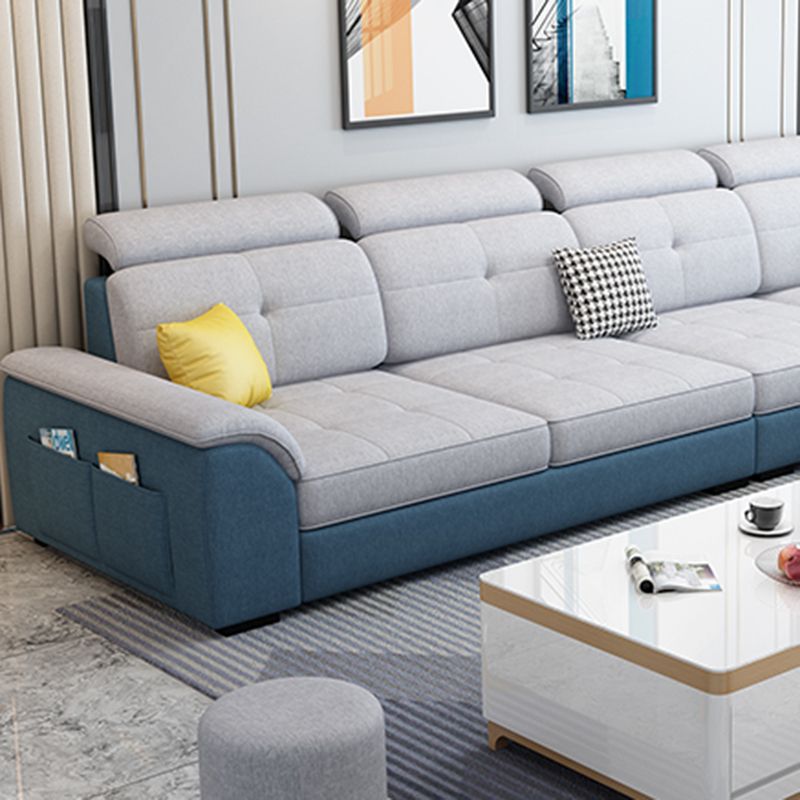 133,07 "D x 70,86" W x 35,43 "divano braccio top cuscino H con cuscini a sostegno regolabile