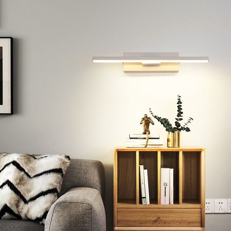 Moderna Nordic Style Lineal Wall Donce Aluminium 1 Light Sponces for Study Bedroom