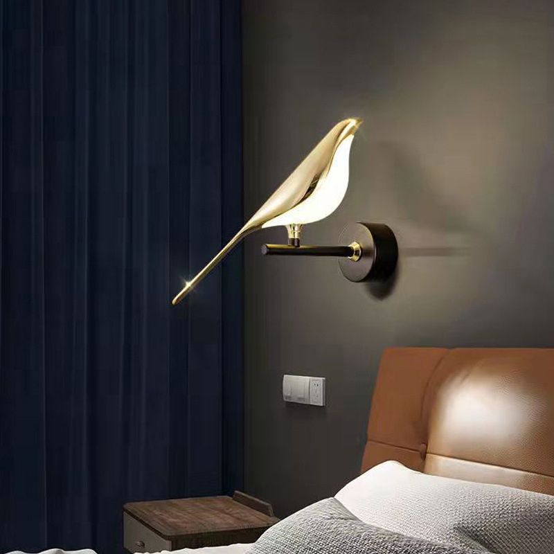 Modern 1/2-Light Wall Mounted Sconce Metal Unique Wall Light