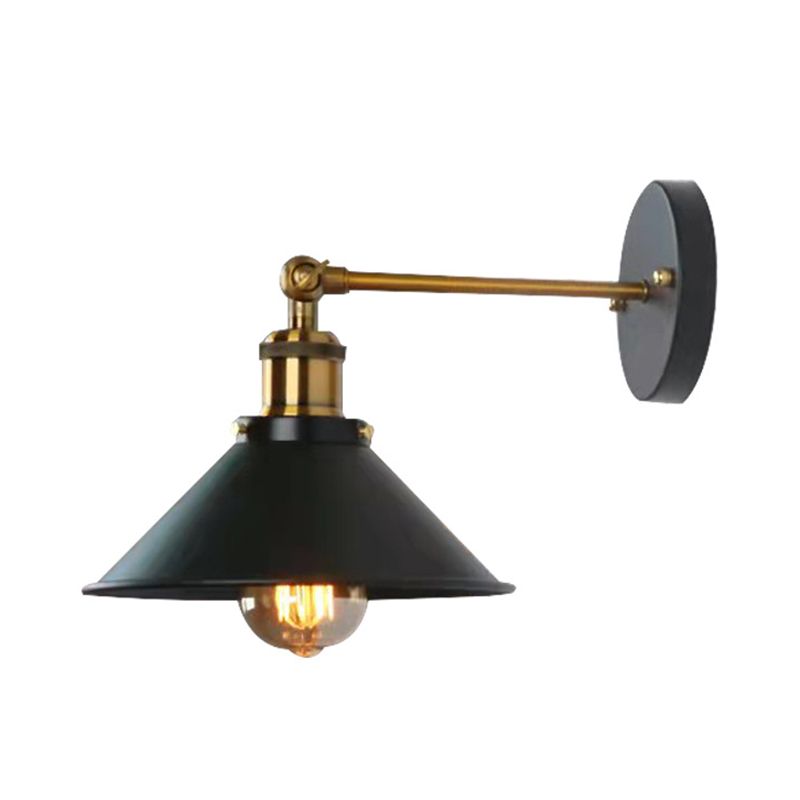 Industrial Style Wall Light Household Metallic Shade Wall Light Sconce for Corridor
