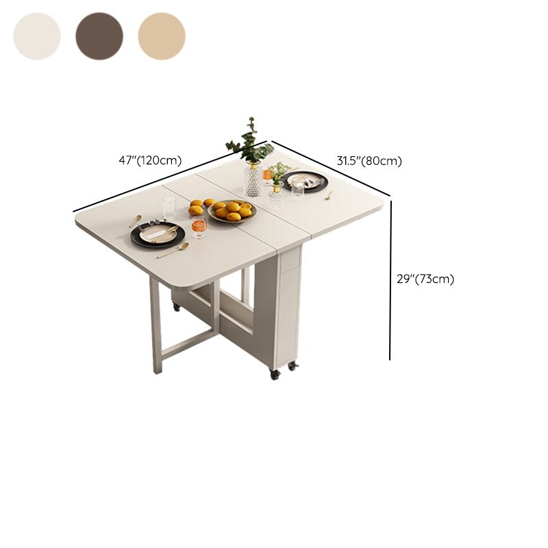 Modern Dining Set 1/3 Pcs Wood Folding Dining Table and Chairs