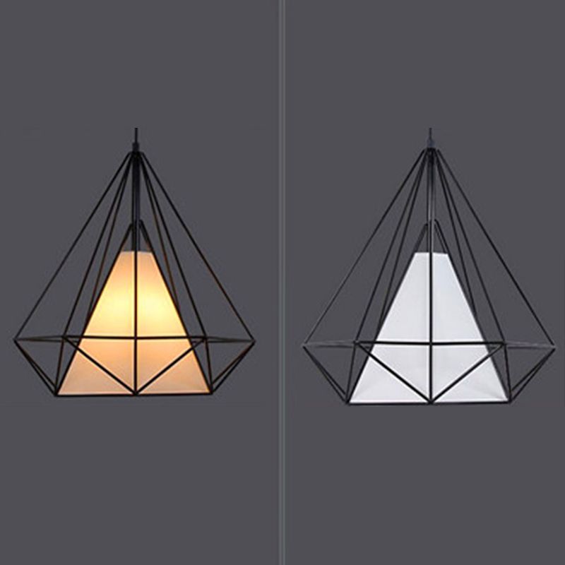 Cage Metal Ceiling Mount Light Fixture Industrial 1 Light Ceiling Lighting