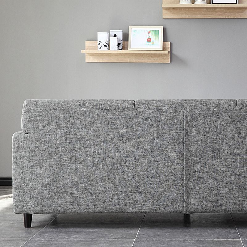 Contemporary 2-seat Sofa Square Arm Settee with Removable Cushions