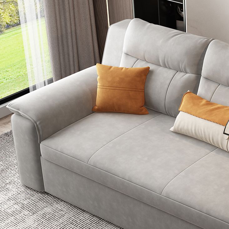 32" Wide Scandinavian Sofa Futon Foldable Sleeper Sofa with Storage