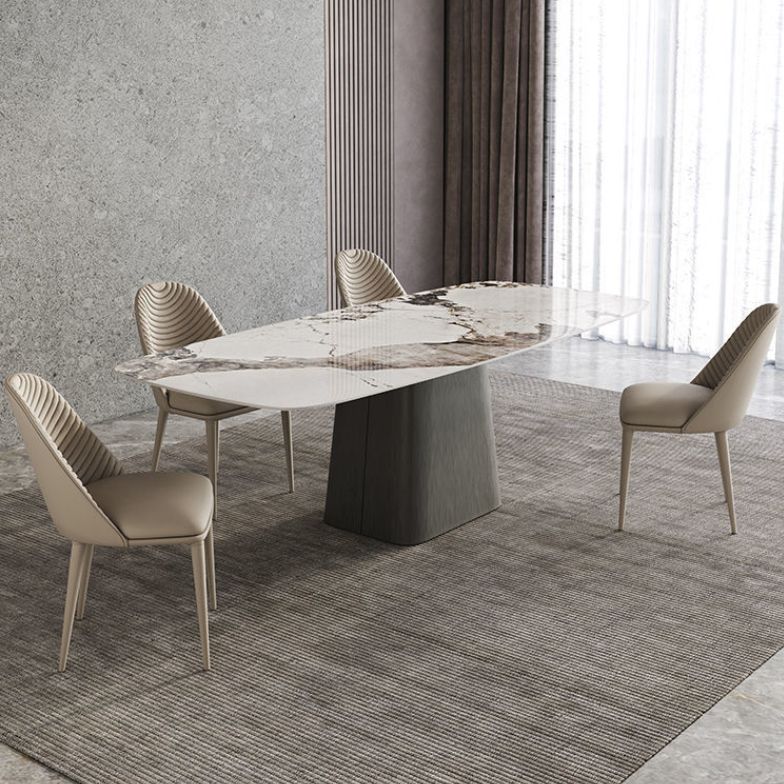 Modern Home Dining Room Table Set 1/4/5/7 Pieces Sintered Stone Dining Table Set