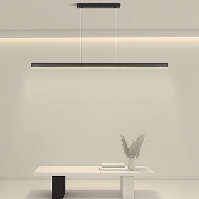 Colgante de isla LED de metal nórdico de la isla de 47.5 "de ancho de ancho de ancho para sala de estar para sala de estar