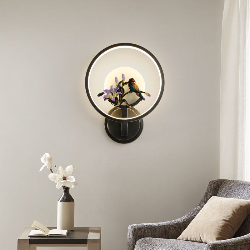 Jade Wall Sconce Modern Style Simple Stone Wall Mount Lamp for Living Room