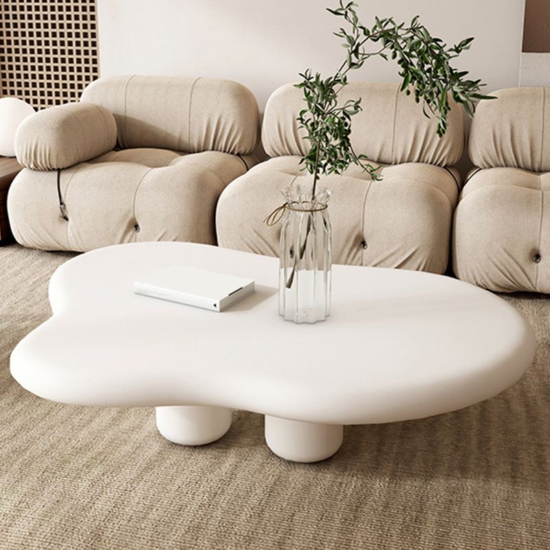 11.81" Tall Scandinavian Style Cocktail Table 4 Legs Coffee Table