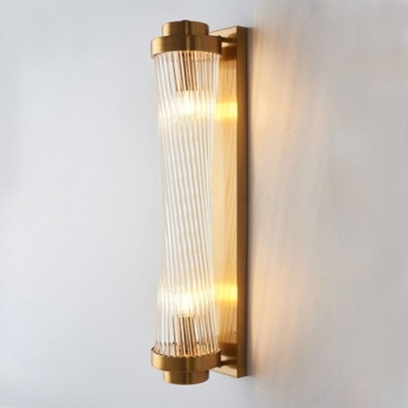 Crystal Geometric Shade 2-Lights Wall Sconce Modern Style Wall Mount Light Fixture