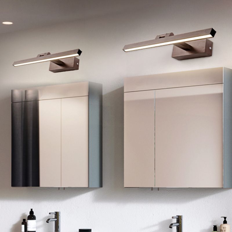 Luce murale di vanità in alluminio lineare Modern a parete a 1 luci per il bagno