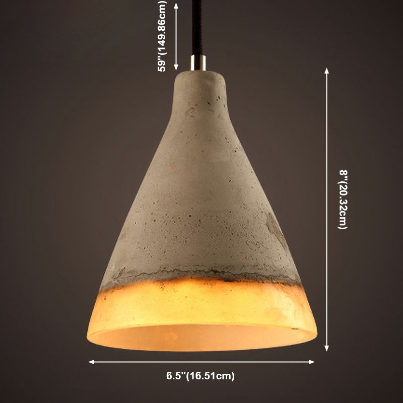Cement hangende lichtkit eenvoud ophanging hanglamp voor woonkamer slaapkamer