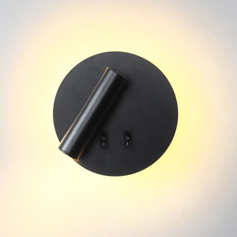 Modern Style Wall Mount Light 2 Lights LED Wall Light with Acrylic Shade for Bedside