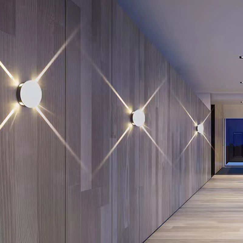 LED Wall Lamp Modern Style Wall Mount Lamp with Aluminum Shade for Bedroom