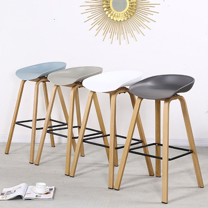 Contemporary Simple Counter Stools 29 Inch Indoor Bar Stool with Metal Leg