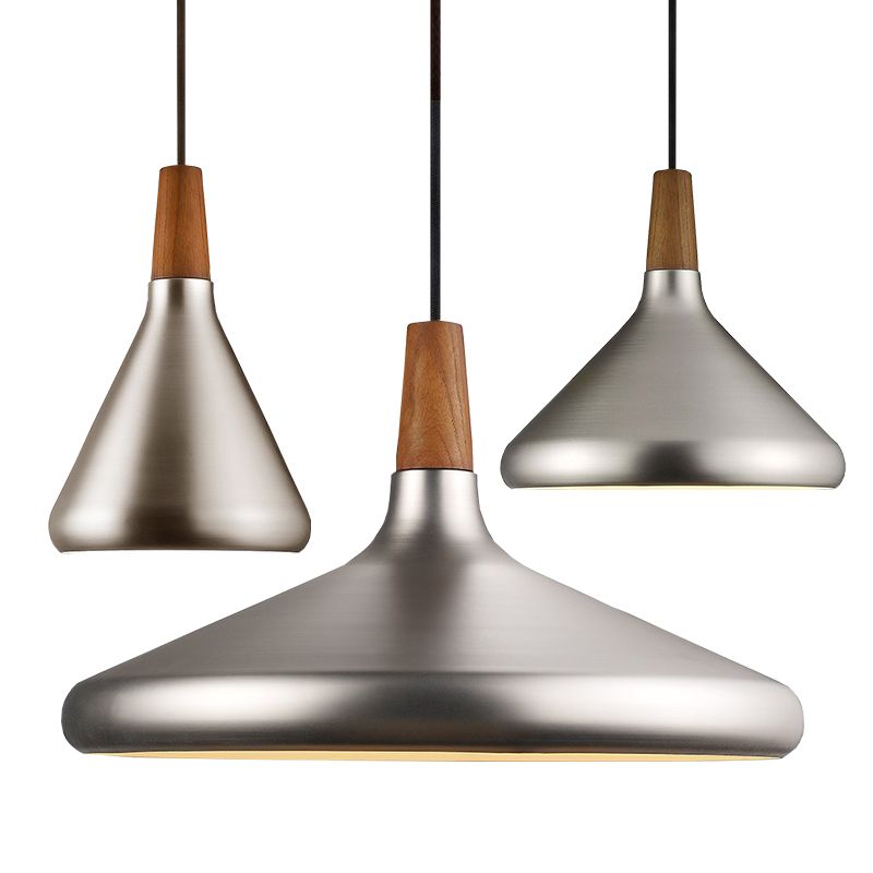 Cone Metal Pendant Ceiling Light Contemporary-Style Pendant Light Kit for Restaurant