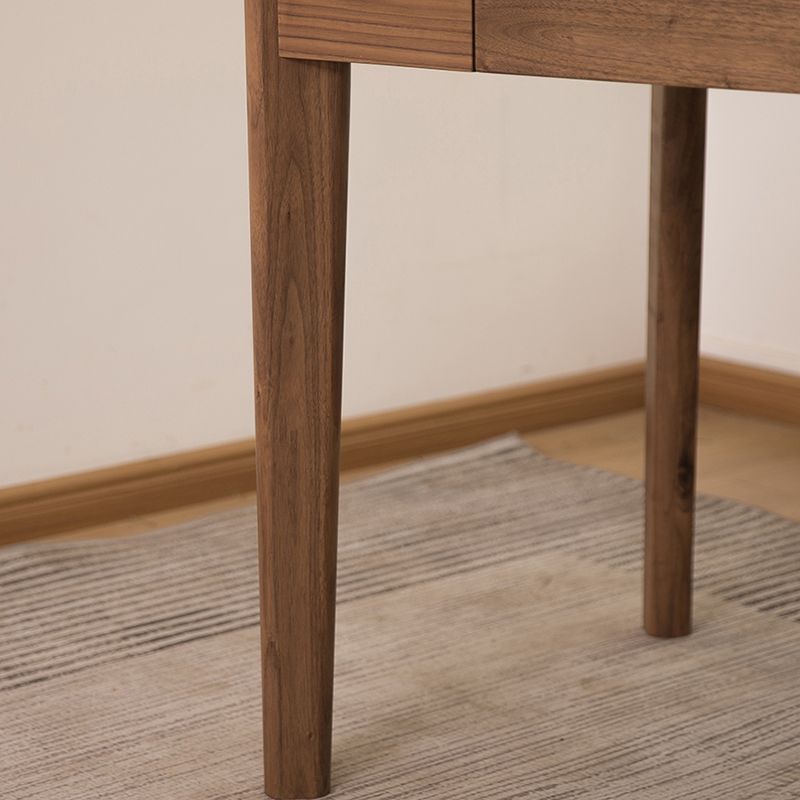 Modern Solid Wood Office Table Home Writing Desk with 5 Drawers