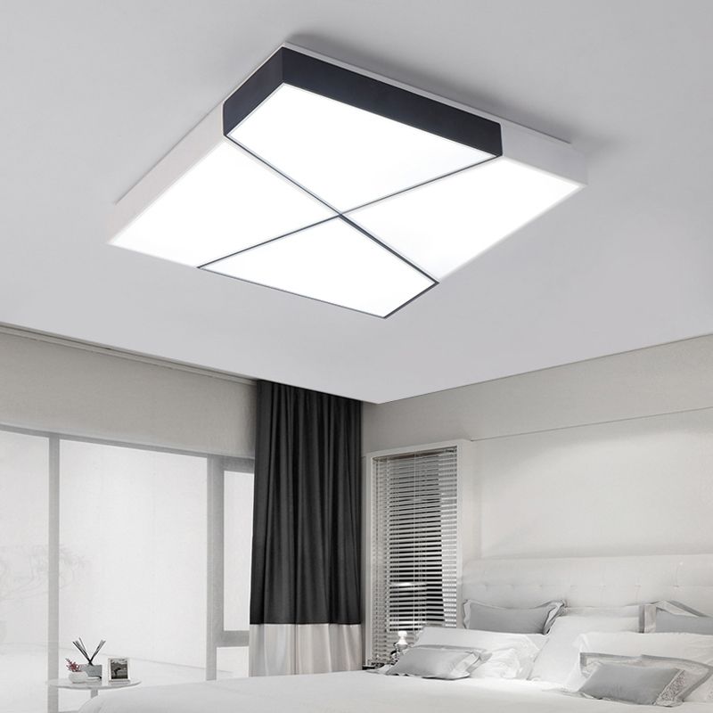 Modern Geometric LED Flushmount Ceiling Light Fixtures for Living Room