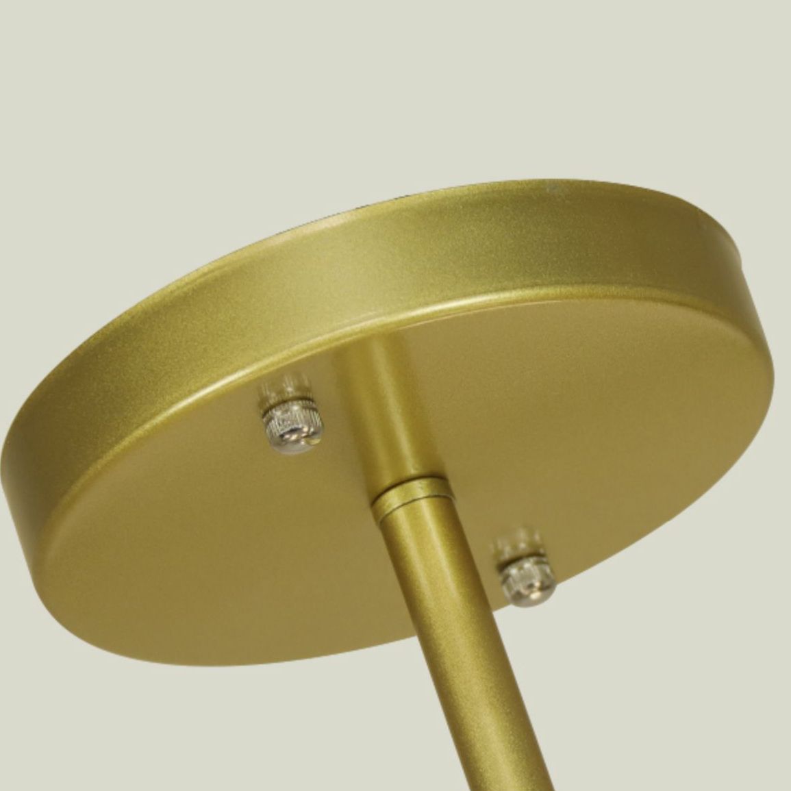 Modern Metal Chandelier Light Globe Multi-Head Pendant Lamps with Glass Shade