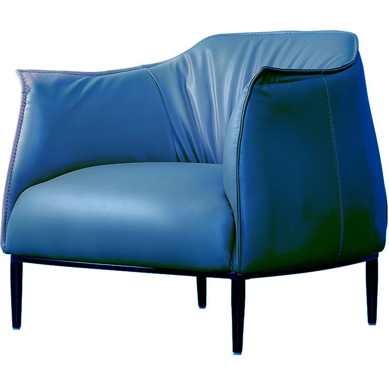 Genuine Leather Chair Arms Included 34.2"L x 33.4" W x  29.5" H Chair for Bedroom