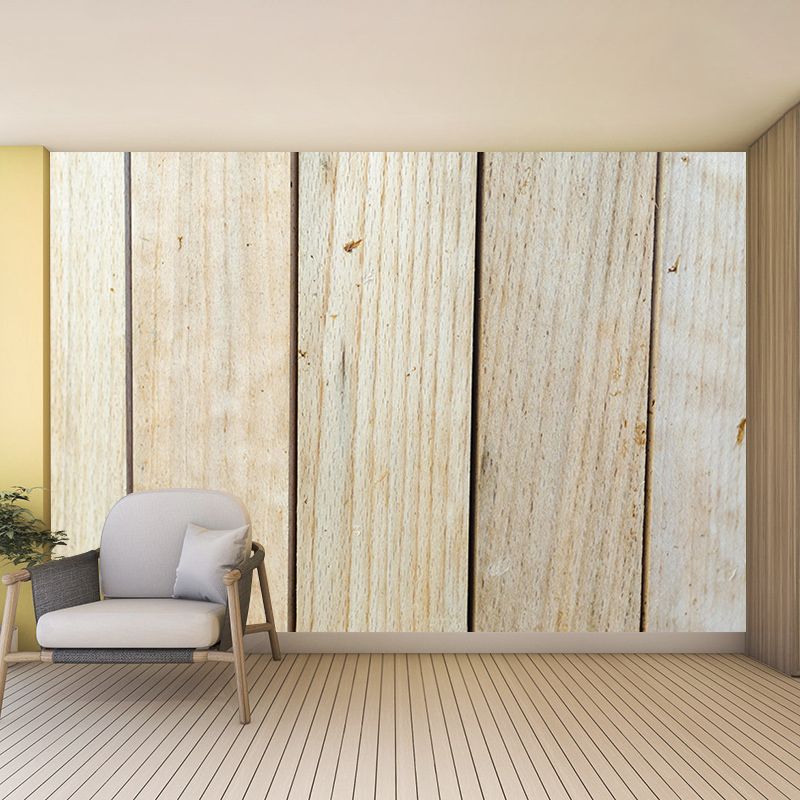 Industrial Style Wood Grain Mural Wallpaper Horizontal Photography Living Room Wall Art