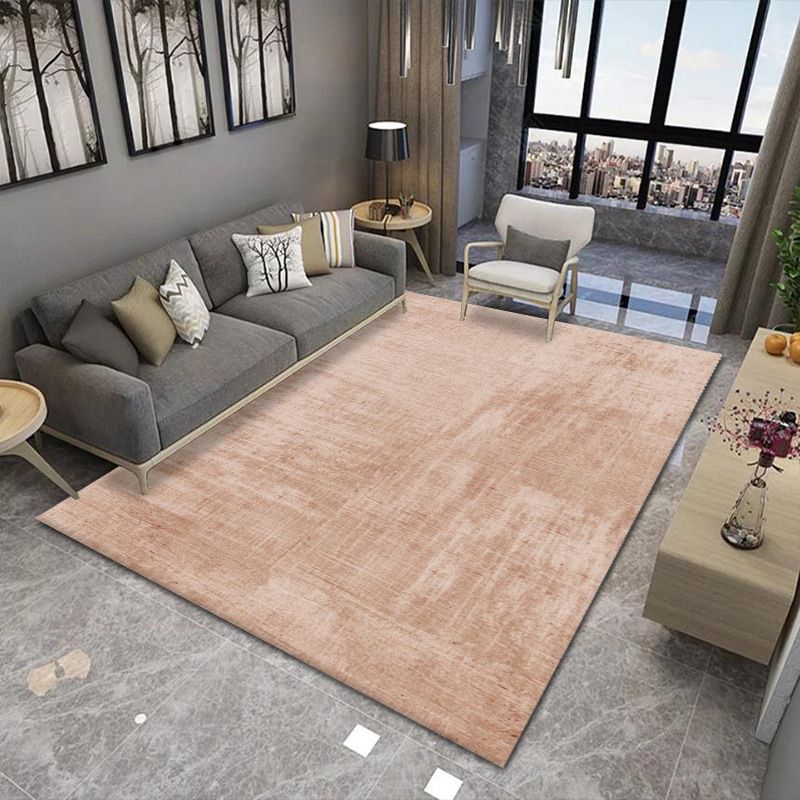 Orange Modern Carpet Polyester Striped Area Carpet Stain Resistant Carpet for Drawing Room