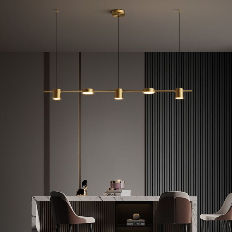 5 Lights Lighting Lighting Lighting colgante colgante de la isla de cocina ligera Luces colgantes