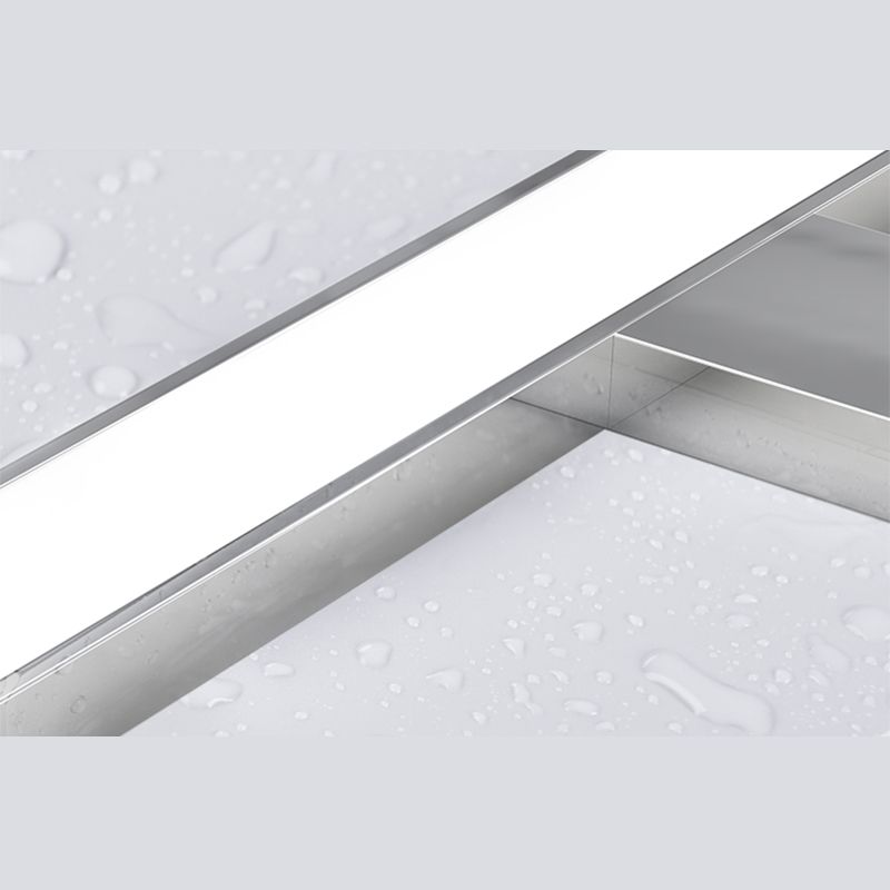 Chrome rechthoekige ijdelheid Lichte armatuur Moderne metalen LED -wandmontage Licht voor bad