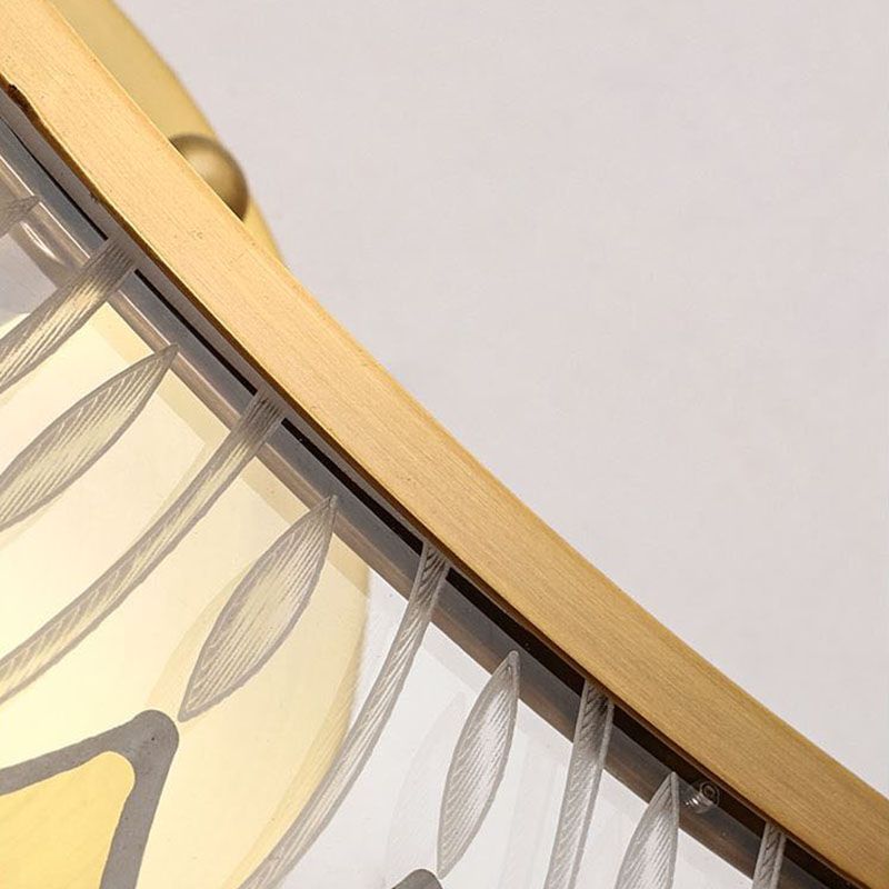 Contemporary Copper Acrylic Wall Mounted Lighting LED Wall Sconce for Bedroom