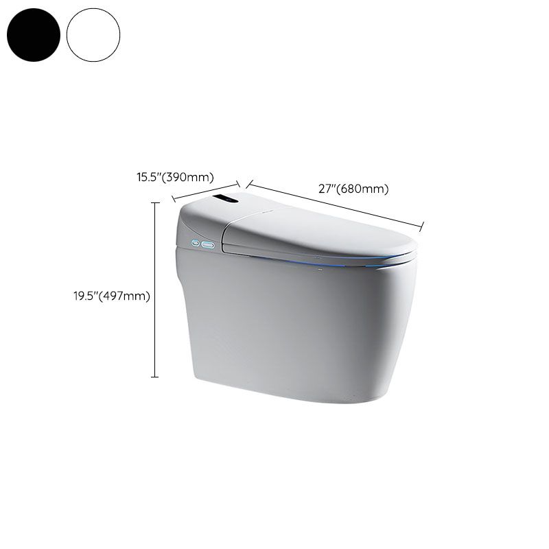 Electronic Toilet Elongated Floor Standing Bidet with Warm Air Dryer