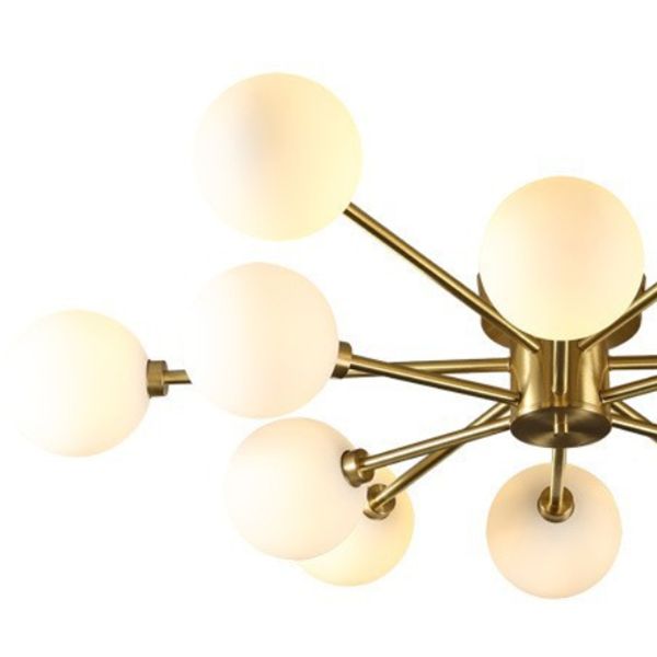 Modern Metallic Ceiling Light Globe Flush Mount Lighting for Foyer