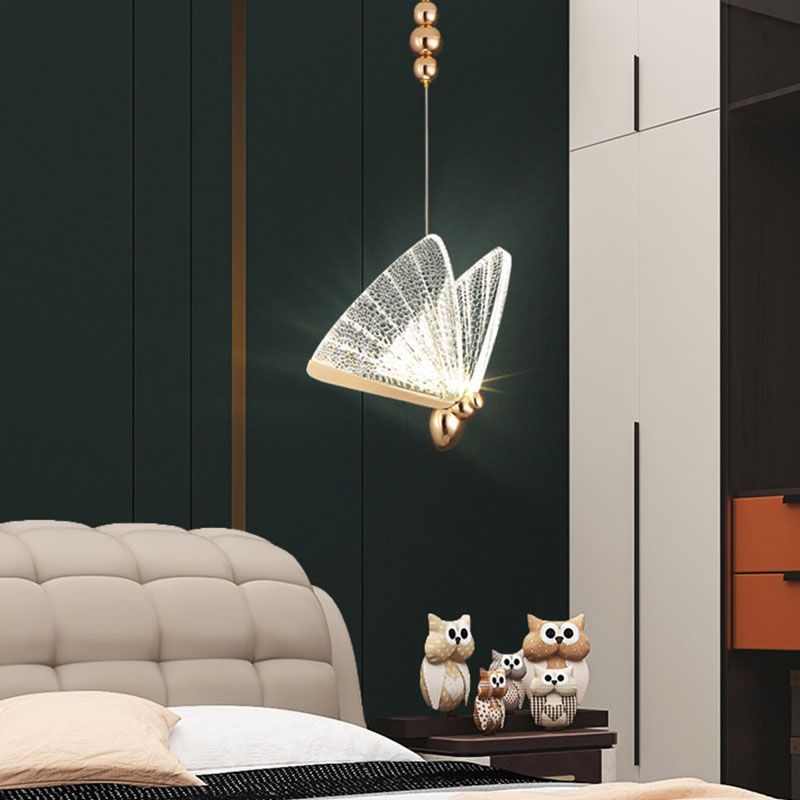 Moderner Butterfly Hängnisbeleuchtung Acryl Decke Anhängerlampe