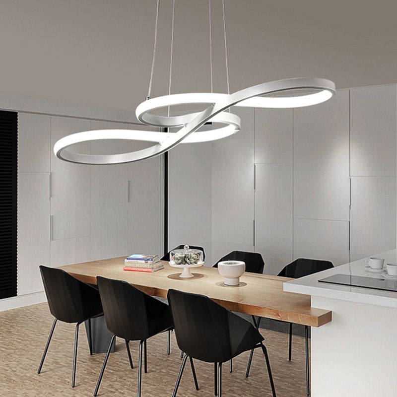 Twist LED kroonluchter acryl -led hanglampverlichting voor eetkamer slaapkamer