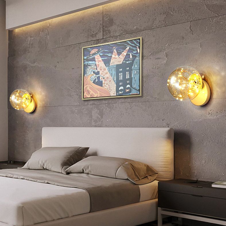 1 luminaire mural en verre léger luminaire créatif étoile