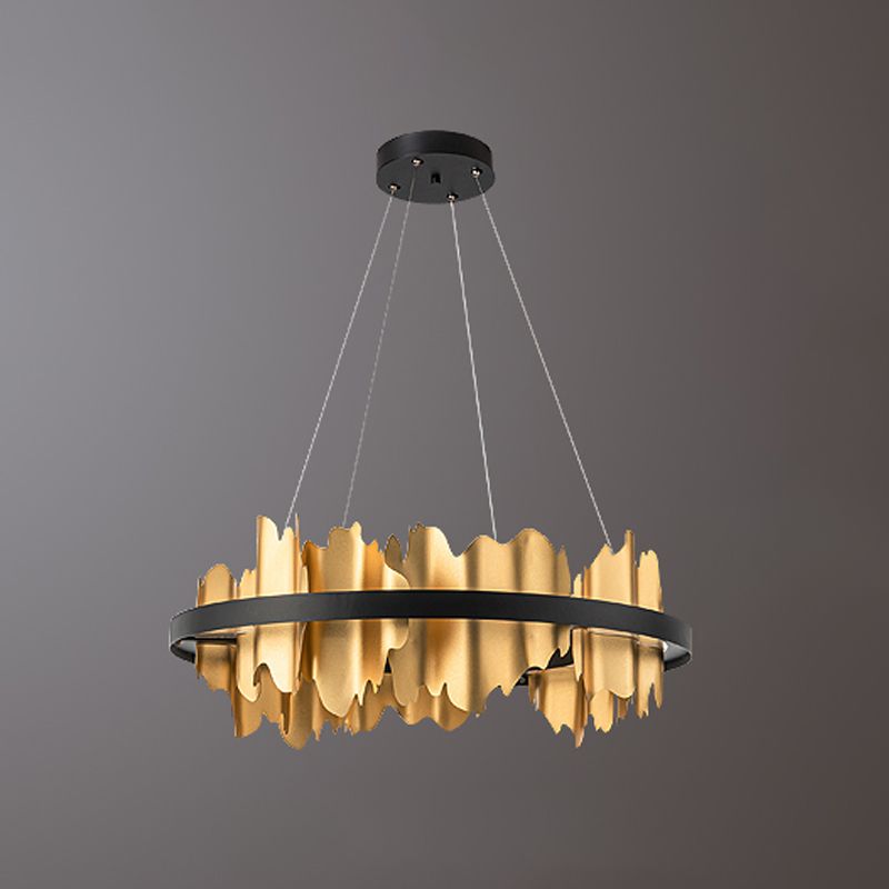 Moderne creatieve 1-licht hanglamp aluminium cirkelvormige hangende lamp voor eetkamer