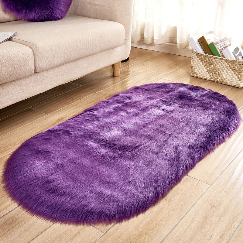 Stylish Plain Rug Multi Color Natural Carpet Fluffy Stain Resistant Pet Friendly Anti-Slip Backing Rug for Living Room