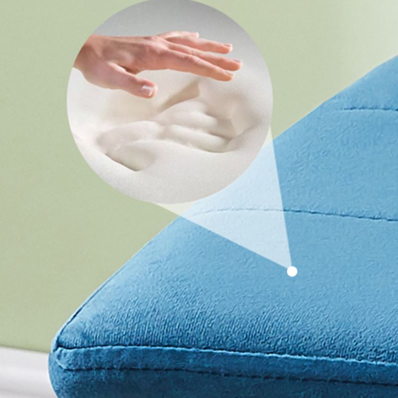 Contemporary Ottoman Faux Leather Upholstered Tufted Rectangle Ottoman with Bottom Rack