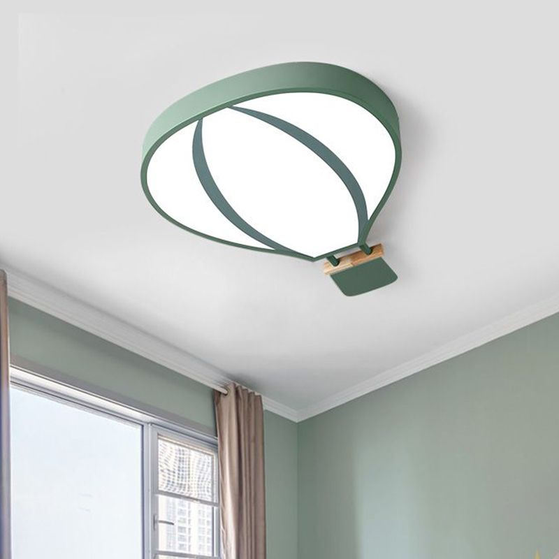 Lampada da incasso del palloncino dell'aria calda acrilica Nordic LED in bianco/grigio/verde per la camera da letto del bambino