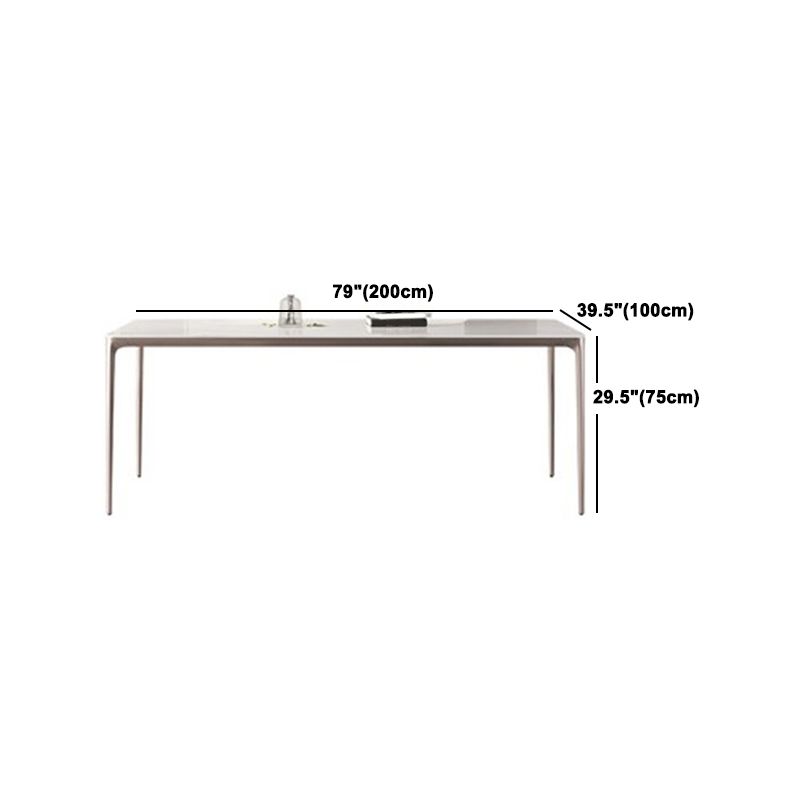Modern Sintered Stone Top Dining Set Rectangle 1/2/4/5/6 Pieces Dining Room Table Set