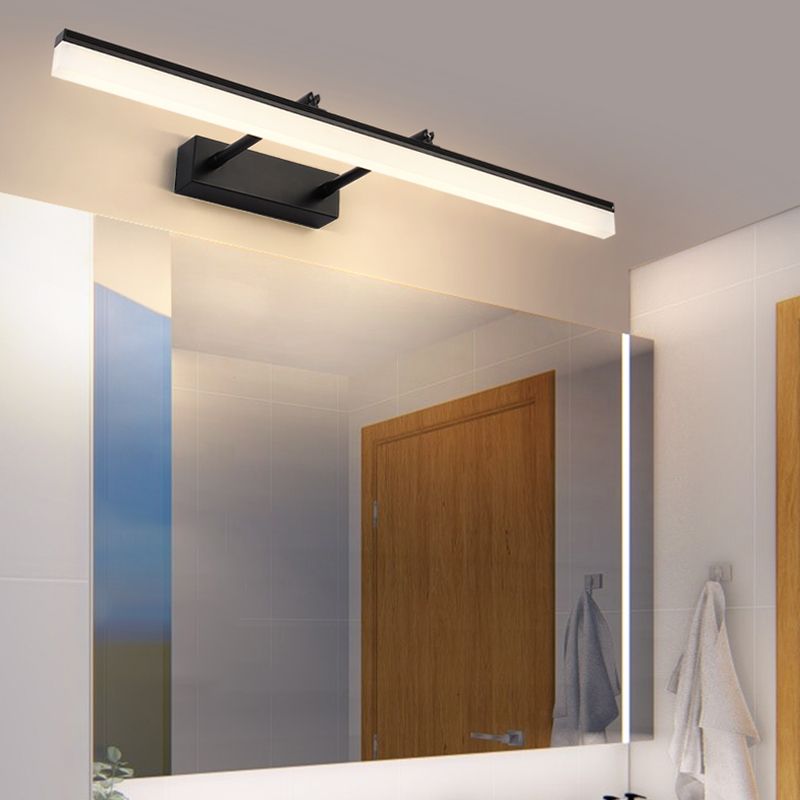 Striscia illuminazione da parete in stile moderno 1 luce di scarpa leggera per doccia