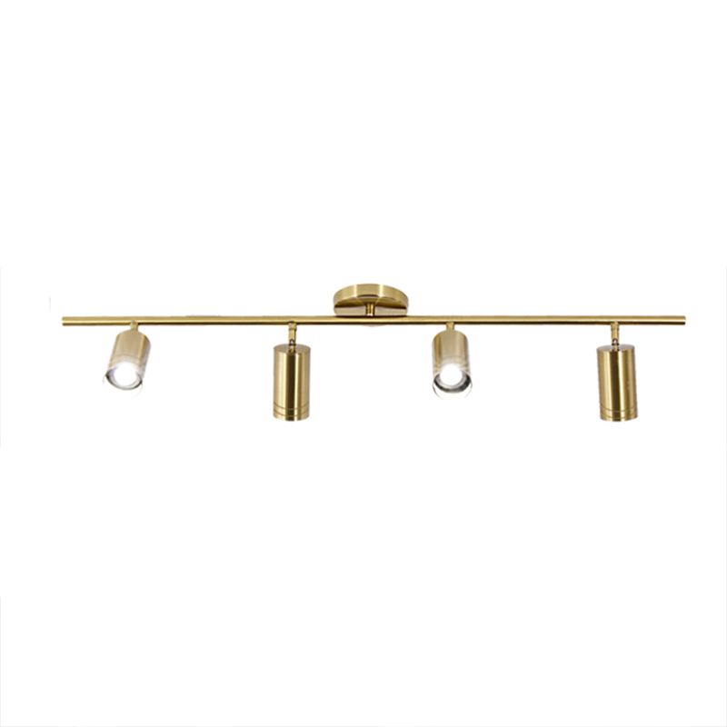 Nordic Track Lighting Kits Home Living Room Background Wall Commercial Clothing Store Surface mounted Creative Gold Copper Small Downlight