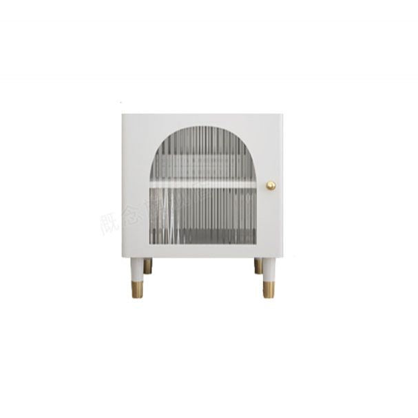 Modern Wooden Standard Nightstand 20.47"H Kids Bedside Table in White