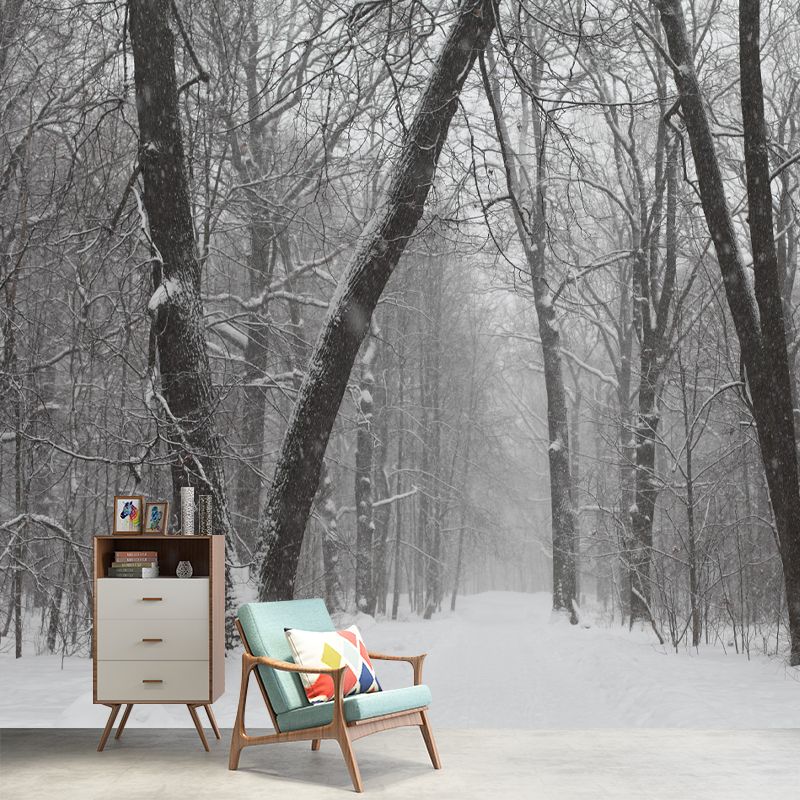 Modern Forest Wall Mural Decor Horizontal Photography Eco-friendly for Decoration