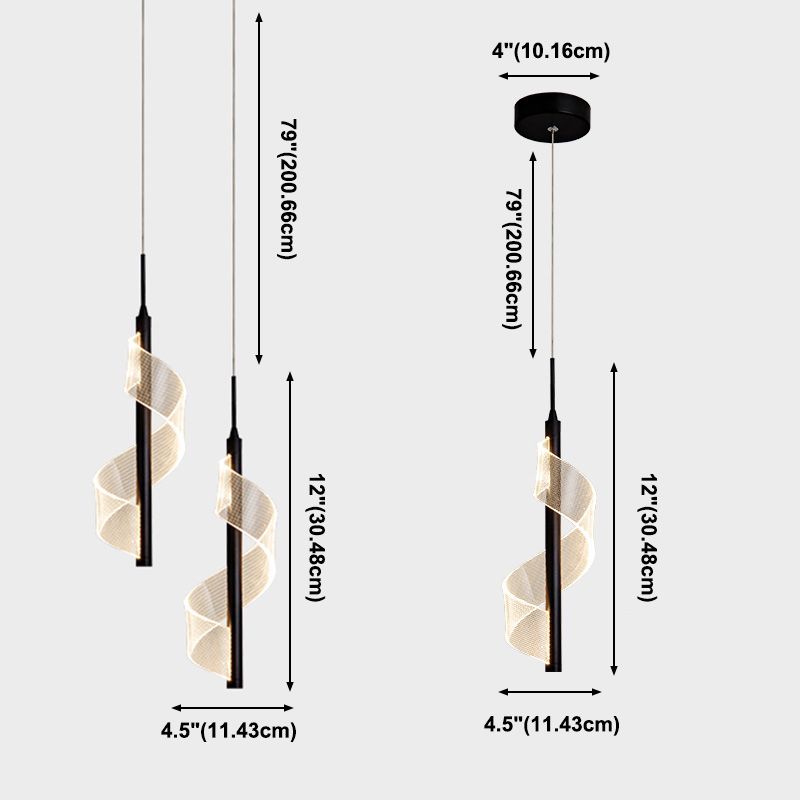 Stile moderno a led in metallo Luce a sospensione per soggiorno per soggiorno sala da pranzo