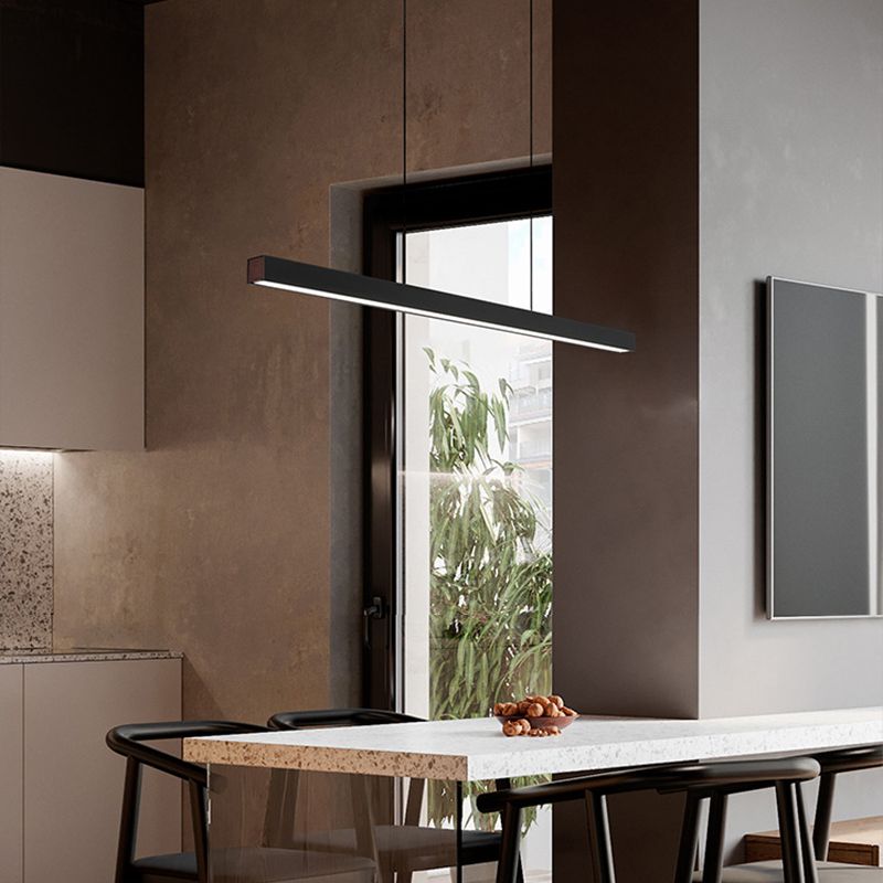 Linear Island Pendant Lights Modern Lighting Chandelier Metal 1 Light Island Lights