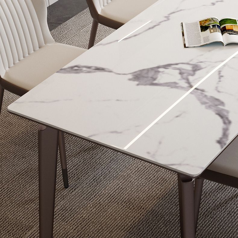Modern 1/3/4/5/6 Pcs Dining Chairs Set Sintered Stone Dining Room Set