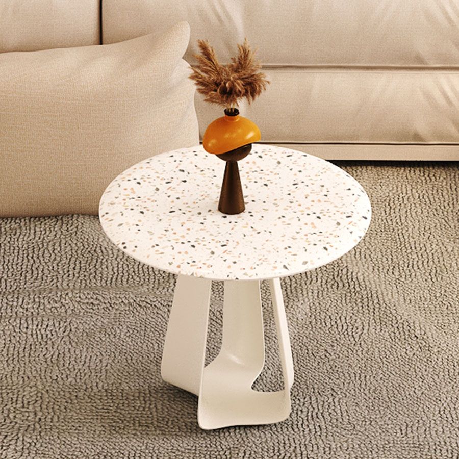 Single 1 Coffee Table 19.68" Tall Modern Round Coffee Cocktail Table