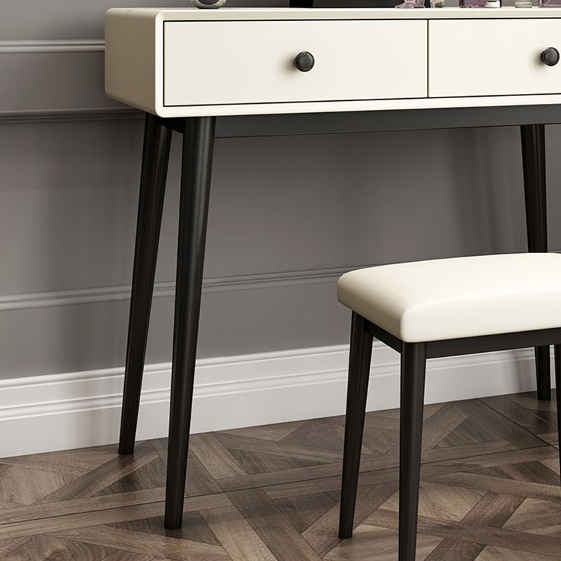 29.5" Height White Wooden Top Make-up Vanity with Drawer for Bedroom